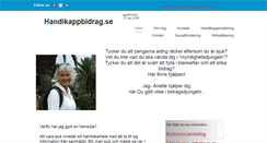 Desktop Screenshot of handikappbidrag.se